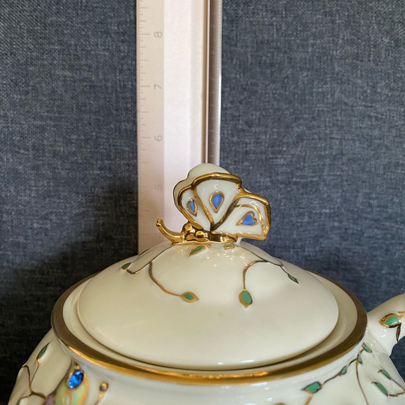 Lenox Summer Enchantment Teapot 2003🦋 - Picture 16 of 17